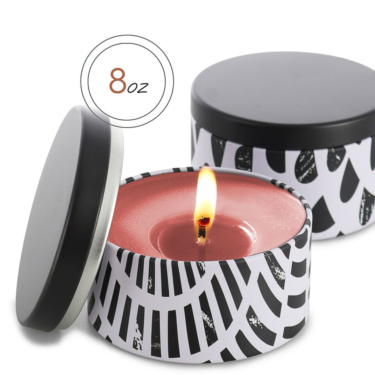 Candle Making Metal Jars Storage Containers Lids and Stickers